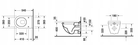 Duravit Starck 3 miska z deską komplet 2200090000 Duravit Starck 3 miska z deską komplet 2200090000