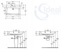 Ideal Standard Ventuno Umywalka podwieszana 75x52 cm, biała T043401