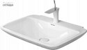 DURAVIT PURAVIDA Umywalka + półpostument 70x50 cm