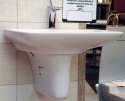 DURAVIT PURAVIDA Umywalka + półpostument 70x50 cm