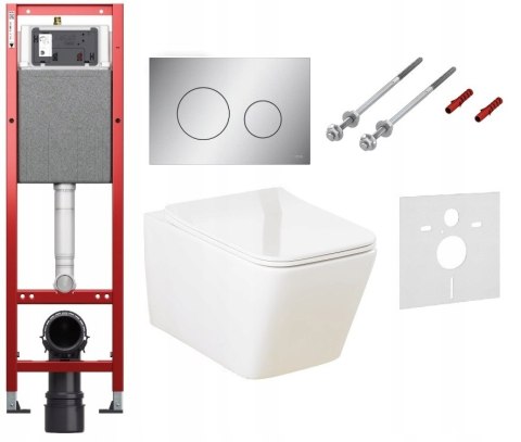 Zestaw podtynkowy wąski 32 cm WC TECE Loop Miska Stelaż 6w1 Zestaw podtynkowy wąski 32 cm WC TECE Loop Miska Stelaż 6w1
