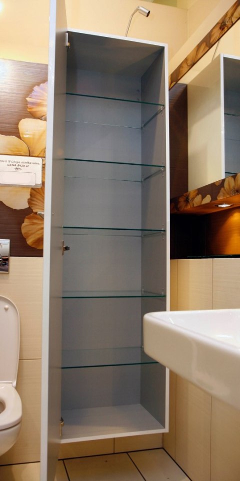 DURAVIT X-Large Szafka wysoka wisząca półki szkło DURAVIT X-Large Szafka wysoka wisząca półki szkło
