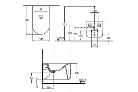 IDEAL STANDARD bidet wiszący Moments K506101 ŁÓDŹ IDEAL STANDARD bidet wiszący Moments K506101 ŁÓDŹ