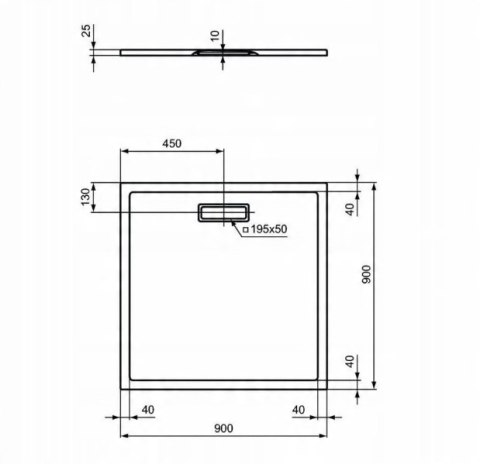 Ideal Standard Ultra Flat New brodzik 90x90 cm kwadratowy T446701 Ideal Standard Ultra Flat New brodzik 90x90 cm kwadratowy T446701