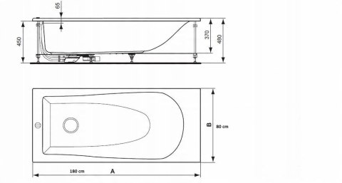 Ideal Standard Wanna First prostokątna 180x80cm T943501 Ideal Standard Wanna First prostokątna 180x80cm T943501