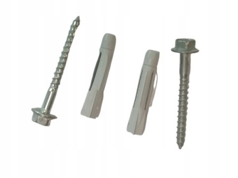 Wkręty do betonu z łbem sześciokątnym 6x70mm 50szt. Kołki rozporowe